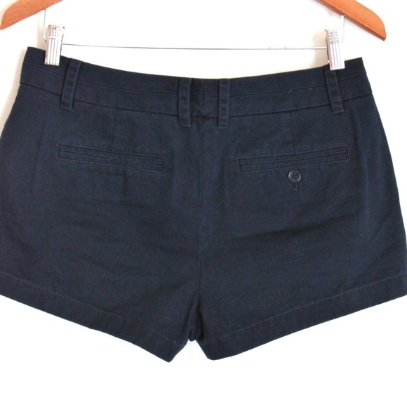 J Crew Chino Shorts Deep Navy Blue Cotton Hot Pants Size 6 - Picture 4 of 9